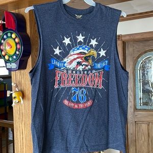 Faded. Glory men’s T-shirt, land of the free sz medium.